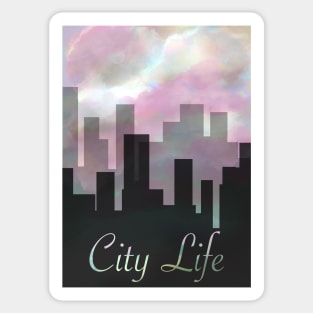 Lover of City Life Sticker